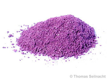Farbe Purpur in Pigmentform