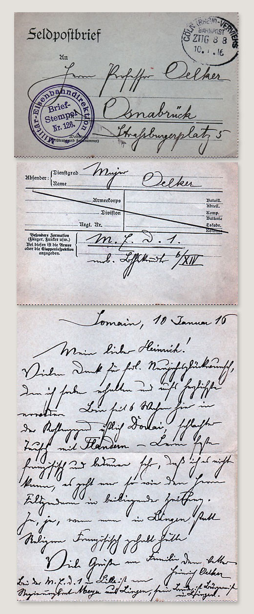 Feldpostbrief von 1918
